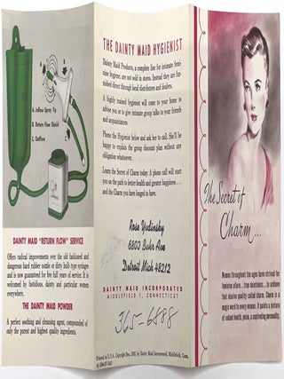 Feminine Hygiene Advertising Ephemera by Dainty Maid Inc.