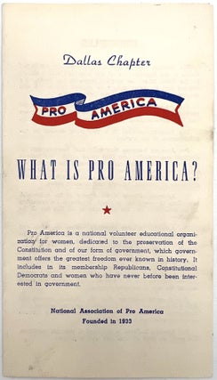 Item #23001300 What is Pro America?