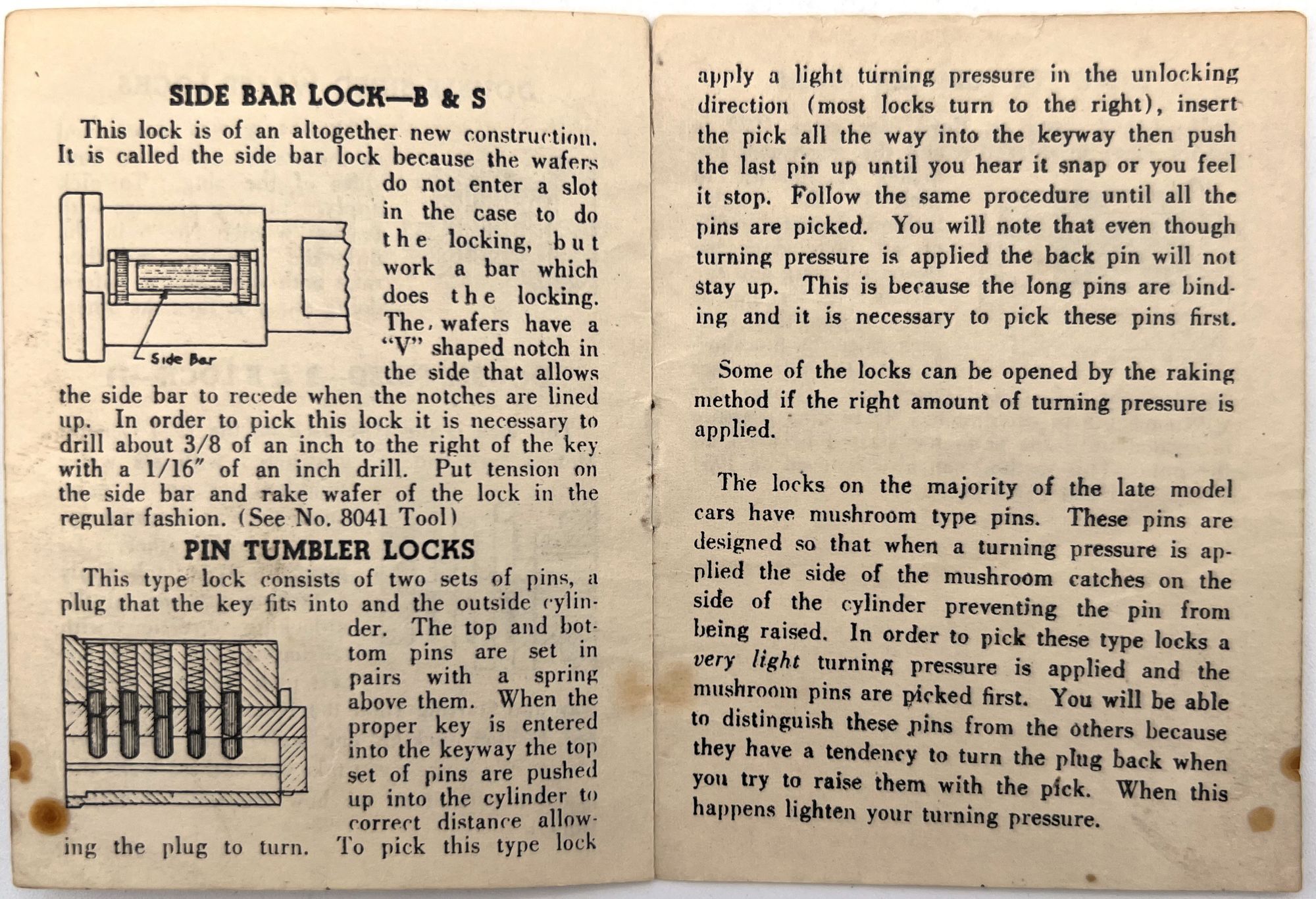 Lock Picking Instructions