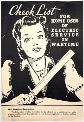 Item #23001333 Check List for Home Uses of Electric Service in Wartime