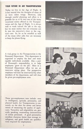 Four (4) Items Promoting Careers with United Air Lines, 1957-1958