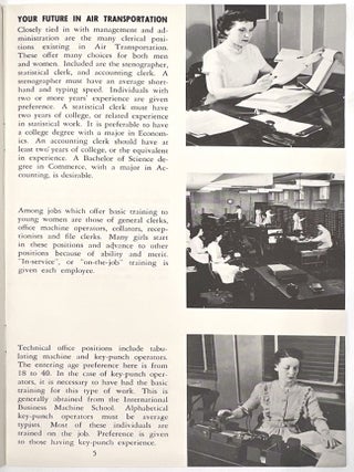Four (4) Items Promoting Careers with United Air Lines, 1957-1958