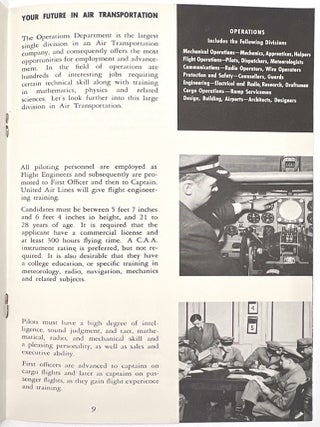Four (4) Items Promoting Careers with United Air Lines, 1957-1958