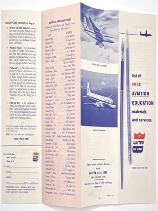 Four (4) Items Promoting Careers with United Air Lines, 1957-1958