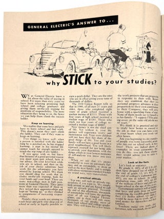 Careers at General Electric -- Five (5) Publications Courting Young Talent, 1956-1968