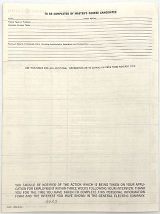 Careers at General Electric -- Five (5) Publications Courting Young Talent, 1956-1968