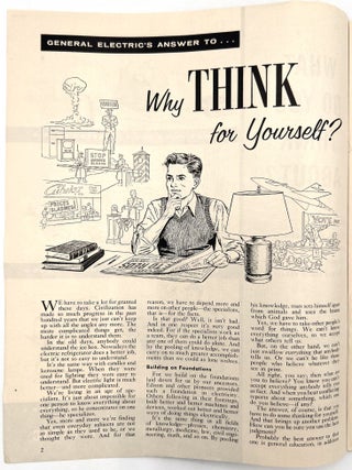 Careers at General Electric -- Five (5) Publications Courting Young Talent, 1956-1968