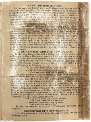 Extract from a Speech Against Woman Suffrage in the California State Senate by Senator J.B. Sanford