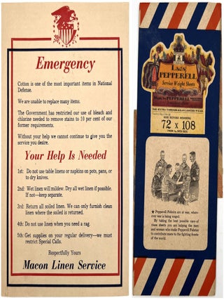 Item #23001562 Two (2) Items Related to WWII Textile Rationing