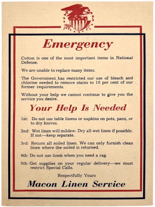 Two (2) Items Related to WWII Textile Rationing