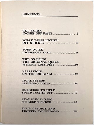 Weight Loss and Dieting in America, 1933-1970