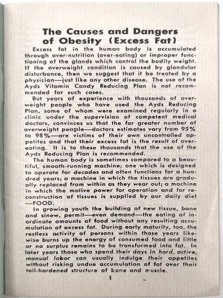 Weight Loss and Dieting in America, 1933-1970
