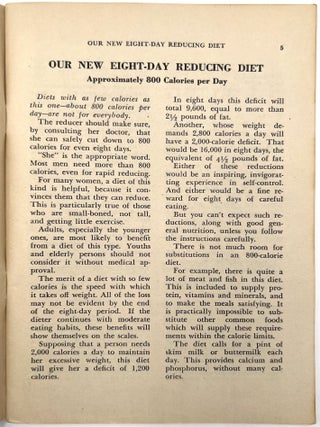 Weight Loss and Dieting in America, 1933-1970