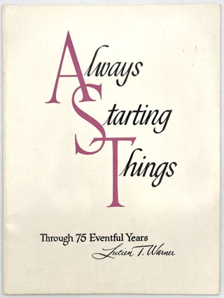 "Always Starting Things" -- 1948 Promotional Booklet for Warner Brand Corsets