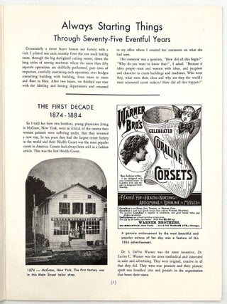 "Always Starting Things" -- 1948 Promotional Booklet for Warner Brand Corsets