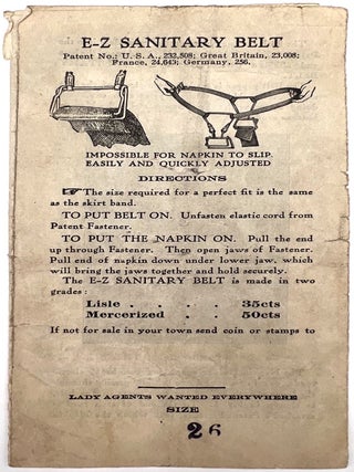 Item #23001669 E-Z Sanitary Belt