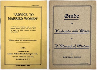 Item #23001776 Two (2) U.K. Booklets on Birth Control and Family Planning published by LeBrasseur...