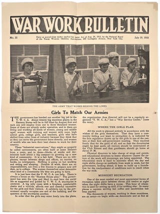Four (4) Items Relating to the War Work Council of the Y.W.C.A in 1918