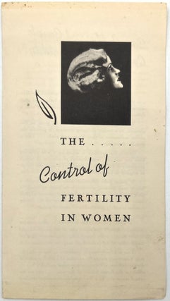 Item #23001947 The Control of Fertility in Women