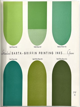 Barta-Griffin Printing Inks Sample Book