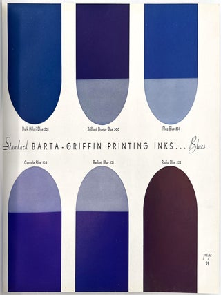 Barta-Griffin Printing Inks Sample Book