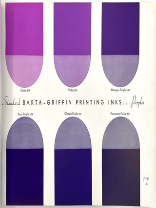 Barta-Griffin Printing Inks Sample Book