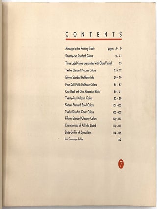 Barta-Griffin Printing Inks Sample Book