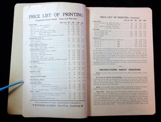 Catalogue of Cuts and Price List of Printing for Poultry and Live Stock Breeders and Business Men in General