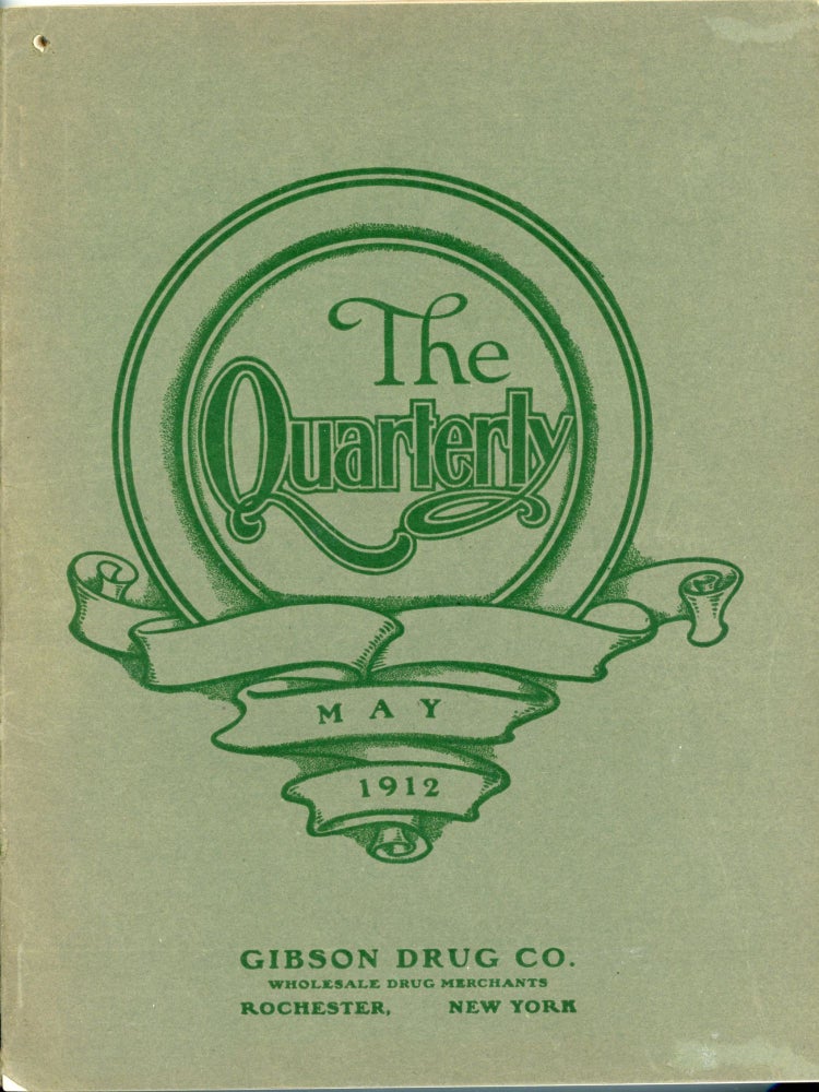 Item #23006143 The Quarterly - Gibson Drug Co.Catalogue- 1912 with Color Illustrations Carter's Inks & Glues & Much More