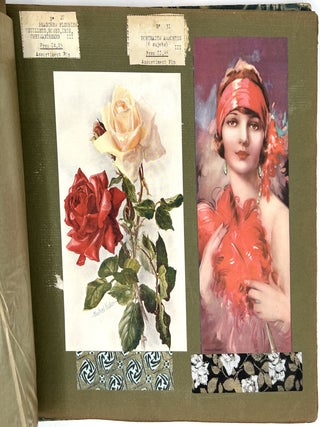 c.1930 Salesman's Sample Book of Elaborate French Chocolate Box Covers by Parisian Chocolatier Marquise de Sevigne