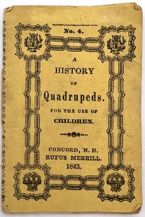 Item #23006777 A History of Quadrupeds for the Use of Children