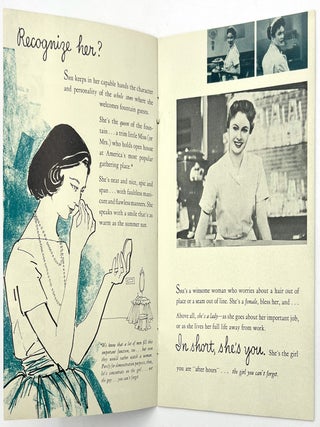 "The Girl You Can't Forget" -- Coca-Cola Promoting Jobs for Young Ladies as Soda Fountain Attendants