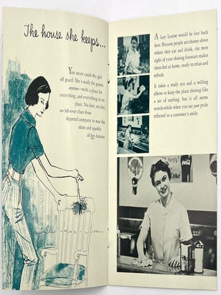"The Girl You Can't Forget" -- Coca-Cola Promoting Jobs for Young Ladies as Soda Fountain Attendants