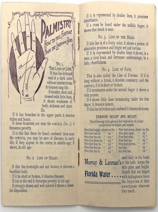"Dedicated to All Fair Women" -- Booklet Advertising Murray & Lanman's Florida Toilet Water