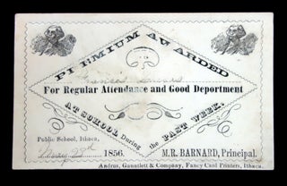 Item #23008100 Rewards of Merit, Premium Award for Regular Attendance and Good Deportment, 1856