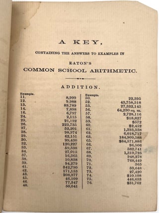 A Key to the Common School Arithmetic