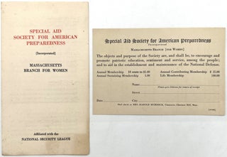 Item #23011892 Massachusetts Branch for Women of the Special Aid Society for American...