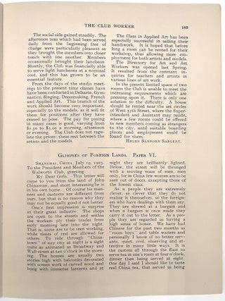 The Club Worker: Published by the National League of Woman Workers, Vol. V, Nos. 8-9