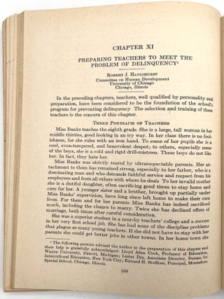 The Forty-Seventh Yearbook of the National Society for the Study of Education Part I: Juvenile Delinquency and the Schools