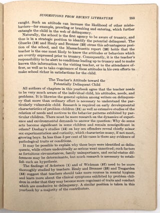 The Forty-Seventh Yearbook of the National Society for the Study of Education Part I: Juvenile Delinquency and the Schools