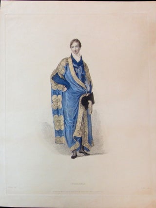 Item #24000101 "Nobleman" Engraving from the History of the University of Cambridge. Rudolph...