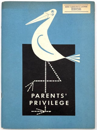 Item #24000233 "Parents' Privilege" -- A 1955 Guide to "The Talk" For Parents
