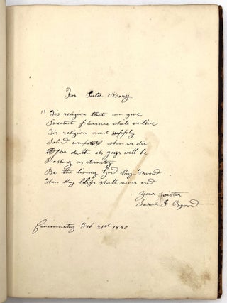 Friendship Album of Mary S. Osgood Kingman (1809-1895) of Cincinnatus, New York