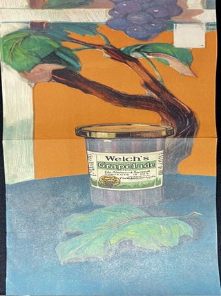 Fine Welch Trim - Die-cut 6' Paper Store Display Display for Welch's Grape Juice - Grandpa & Child Enjoy Welsh's