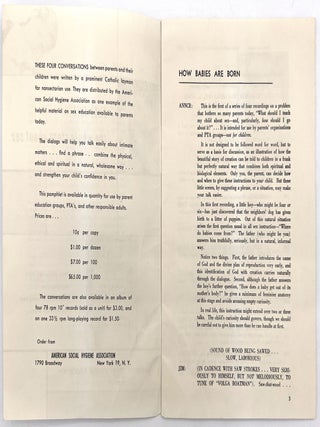"Let's Tell the Whole Story About Sex" -- Guide to Sex Education for Parents in the Early 1950s