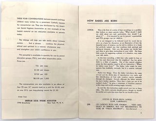 "Let's Tell the Whole Story About Sex" -- Guide to Sex Education for Parents in the Early 1950s