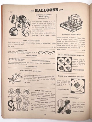 Central Carnival & Novelty Co. Trade Catalogue