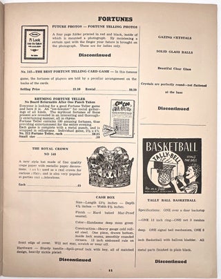 Central Carnival & Novelty Co. Trade Catalogue