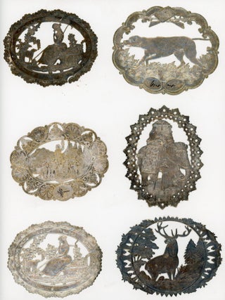 A collection of over 50 paper Fabric Labels or "tickets" demonstrating print, design and culture 1850s-1890s