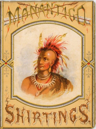 A collection of over 50 paper Fabric Labels or "tickets" demonstrating print, design and culture 1850s-1890s